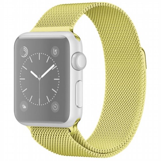 ����� ���� ���� Milanese Loop Magnetic Steel Band ���� LaTera ����� ��� ����: Apple Watch 42mm/44mm/45mm (��� Yellow)