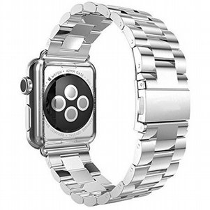 רצועת מתכת מדגם Three Straps Steel Band מבית LaTera לשעון חכם מדגם: Apple Watch 42mm/44mm/45mm (צבע Silver) רצועת מתכת מדגם Three Straps Steel Band מבית LaTera לשעון חכם מדגם: Apple Watch 42mm/44mm/45mm (צבע Silver)
