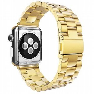 רצועת מתכת מדגם Three Straps Steel Band מבית LaTera לשעון חכם מדגם: Apple Watch 42mm/44mm/45mm (צבע Gold) רצועת מתכת מדגם Three Straps Steel Band מבית LaTera לשעון חכם מדגם: Apple Watch 42mm/44mm/45mm (צבע Gold)