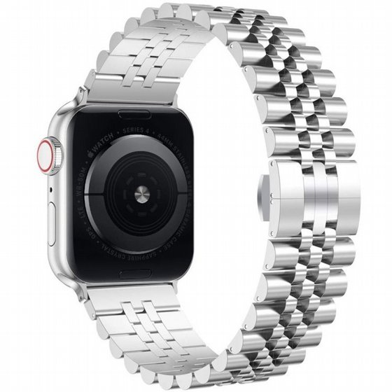 ����� ���� ���� Five Beads Steel Band ���� LaTera ����� ��� ����: Apple Watch 38mm/40mm/41mm (��� Silver)