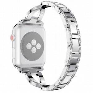 רצועת מתכת מדגם Colorful Diamond Steel Band מבית LaTera לשעון חכם מדגם: Apple Watch 38mm/40mm/41mm (צבע Silver) רצועת מתכת מדגם Colorful Diamond Steel Band מבית LaTera לשעון חכם מדגם: Apple Watch 38mm/40mm/41mm (צבע Silver)