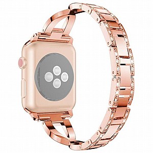 ����� ���� ���� Colorful Diamond Steel Band ���� LaTera ����� ��� ����: Apple Watch 38mm/40mm/41mm (��� Gold)