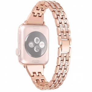 רצועת מתכת מדגם Colorful Bead Diamond Steel Band מבית LaTera לשעון חכם מדגם: Apple Watch 42mm/44mm/45mm (צבע Rose Gold) רצועת מתכת מדגם Colorful Bead Diamond Steel Band מבית LaTera לשעון חכם מדגם: Apple Watch 42mm/44mm/45mm (צבע Rose Gold)