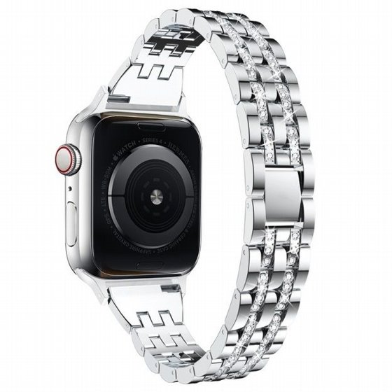 ����� ���� ���� Diamond Steel Band ���� LaTera ����� ��� ����: Apple Watch 42mm/44mm/45mm (��� Silver)