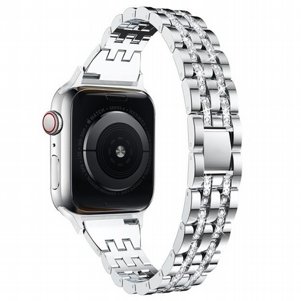 רצועת מתכת מדגם Diamond Steel Band מבית LaTera לשעון חכם מדגם: Apple Watch 42mm/44mm/45mm (צבע Silver) רצועת מתכת מדגם Diamond Steel Band מבית LaTera לשעון חכם מדגם: Apple Watch 42mm/44mm/45mm (צבע Silver)