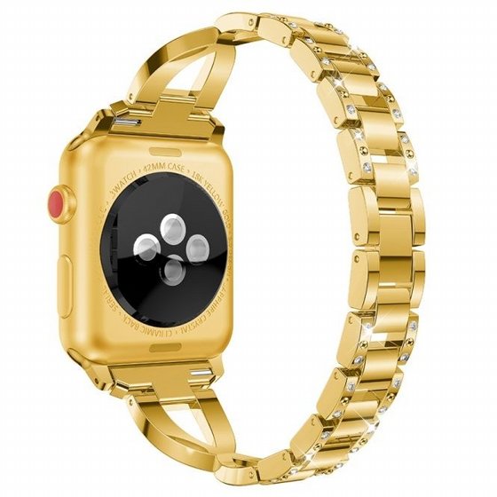 ����� ���� ���� Xshaped Diamond Steel Band ���� LaTera ����� ��� ����: Apple Watch 38mm/40mm/41mm (��� Gold)