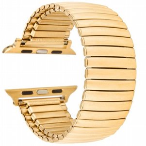 רצועת מתכת מדגם Elastic Steel Band מבית LaTera לשעון חכם מדגם: Apple Watch 42mm/44mm/45mm (צבע Gold) רצועת מתכת מדגם Elastic Steel Band מבית LaTera לשעון חכם מדגם: Apple Watch 42mm/44mm/45mm (צבע Gold)