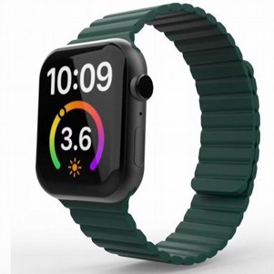 רצועת סיליקון מדגם Magnetic Loop Silicone Band מבית LaTera לשעון חכם מדגם: Apple Watch 38mm/40mm/41mm (צבע Green) רצועת סיליקון מדגם Magnetic Loop Silicone Band מבית LaTera לשעון חכם מדגם: Apple Watch 38mm/40mm/41mm (צבע Green)
