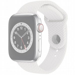 רצועת סיליקון מדגם Woven Pattern Silicone Band מבית LaTera לשעון חכם מדגם: Apple Watch 38mm/40mm/41mm (צבע White) רצועת סיליקון מדגם Woven Pattern Silicone Band מבית LaTera לשעון חכם מדגם: Apple Watch 38mm/40mm/41mm (צבע White)