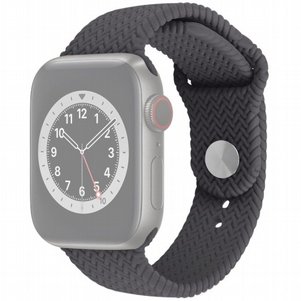 רצועת סיליקון מדגם Woven Pattern Silicone Band מבית LaTera לשעון חכם מדגם: Apple Watch 38mm/40mm/41mm (צבע charcoal) רצועת סיליקון מדגם Woven Pattern Silicone Band מבית LaTera לשעון חכם מדגם: Apple Watch 38mm/40mm/41mm (צבע charcoal)