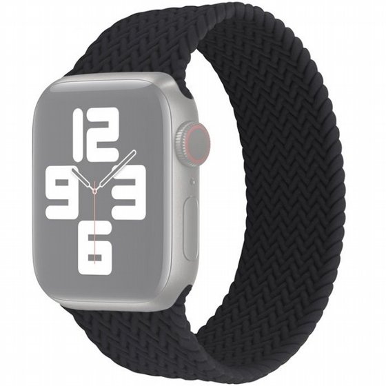 ����� ������� ����  Single Turn Woven Silicone Band ���� LaTera ����� ��� ����: Apple Watch 42mm/44mm/45mm (��� Black)