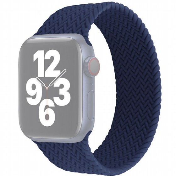 ����� ������� ����  Single Turn Woven Silicone Band ���� LaTera ����� ��� ����: Apple Watch 42mm/44mm/45mm (��� Blue)