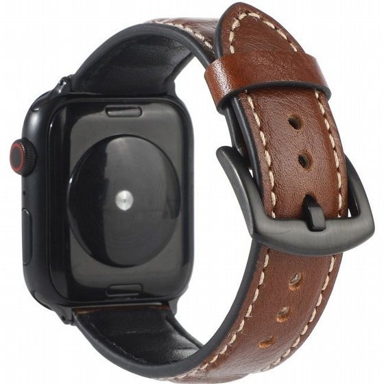 ����� ��� ����   Woven Genuine Leather Band ���� LaTera ����� ��� ����: Apple Watch 42mm/44mm/45mm (��� Dark Brown)