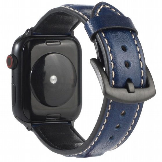 ����� ��� ����   Woven Genuine Leather Band ���� LaTera ����� ��� ����: Apple Watch 42mm/44mm/45mm (��� Blue)