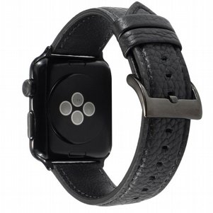 רצועת עור מדגם Litchi Genuine Leather Band מבית LaTera לשעון חכם מדגם: Apple Watch 42mm/44mm/45mm (צבע Black) רצועת עור מדגם Litchi Genuine Leather Band מבית LaTera לשעון חכם מדגם: Apple Watch 42mm/44mm/45mm (צבע Black)