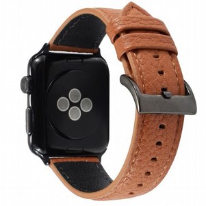 רצועת עור מדגם Litchi Genuine Leather Band מבית LaTera לשעון חכם מדגם: Apple Watch 42mm/44mm/45mm (צבע Brown) רצועת עור מדגם Litchi Genuine Leather Band מבית LaTera לשעון חכם מדגם: Apple Watch 42mm/44mm/45mm (צבע Brown)