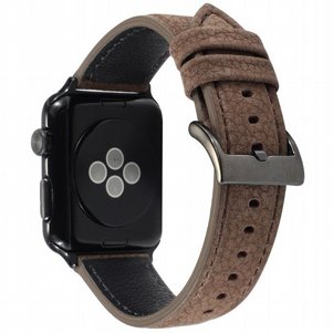 רצועת עור מדגם Litchi Genuine Leather Band מבית LaTera לשעון חכם מדגם: Apple Watch 38mm/40mm/41mm (צבע Khaki) רצועת עור מדגם Litchi Genuine Leather Band מבית LaTera לשעון חכם מדגם: Apple Watch 38mm/40mm/41mm (צבע Khaki)