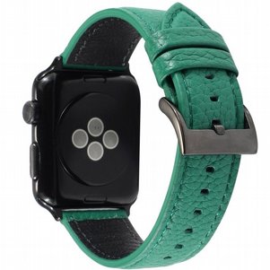רצועת עור מדגם Litchi Genuine Leather Band מבית LaTera לשעון חכם מדגם: Apple Watch 38mm/40mm/41mm (צבע Green) רצועת עור מדגם Litchi Genuine Leather Band מבית LaTera לשעון חכם מדגם: Apple Watch 38mm/40mm/41mm (צבע Green)