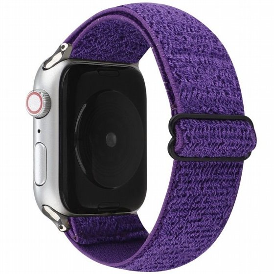 ����� �� / ������ ���� Solid Color Nylon Band ���� LaTera ����� ��� ����: Apple Watch 38mm/40mm/41mm (��� Purple)