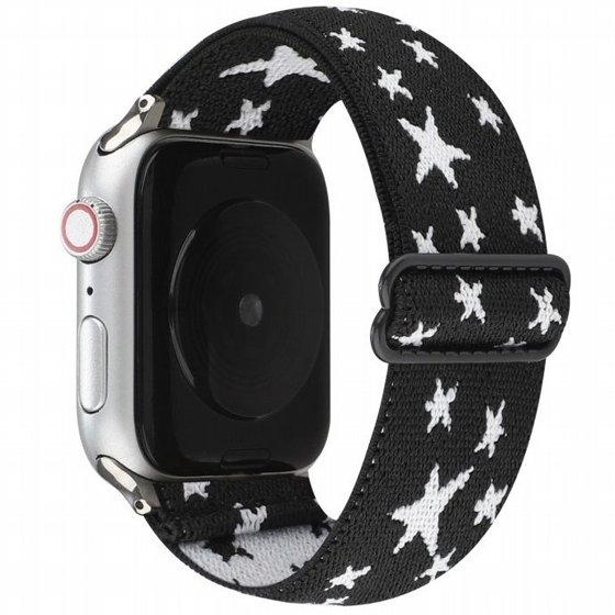 ����� �� / ������ ���� Ethnic Style Nylon Band ���� LaTera ����� ��� ����: Apple Watch 38mm/40mm/41mm (��� Black/White)