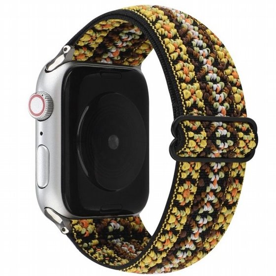����� �� / ������ ���� Ethnic Style Nylon Band ���� LaTera ����� ��� ����: Apple Watch 38mm/40mm/41mm (��� Yellow)