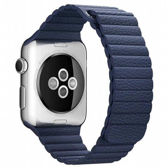 ����� ��� ���� Magnetic Leather Band ���� LaTera ����� ��� ����: Apple Watch 42mm/44mm/45mm (��� Dark Blue)