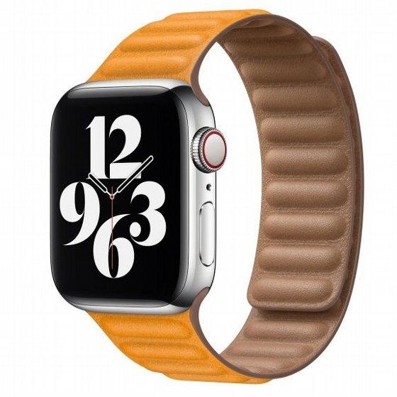 ����� ��� ���� Loop Magnetic Leather Band ���� LaTera ����� ��� ����: Apple Watch 42mm/44mm/45mm (��� Yellow)