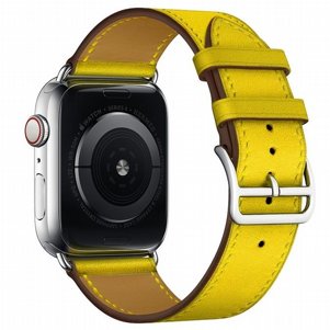 רצועת עור מדגם Replacement Leather Band מבית LaTera לשעון חכם מדגם: Apple Watch 42mm/44mm/45mm (צבע Yellow) רצועת עור מדגם Replacement Leather Band מבית LaTera לשעון חכם מדגם: Apple Watch 42mm/44mm/45mm (צבע Yellow)