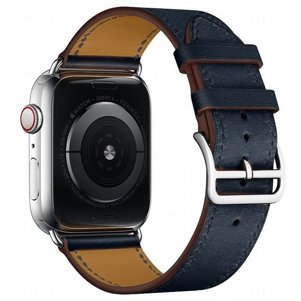 רצועת עור מדגם Replacement Leather Band מבית LaTera לשעון חכם מדגם: Apple Watch 38mm/40mm/41mm (צבע Dark Blue) רצועת עור מדגם Replacement Leather Band מבית LaTera לשעון חכם מדגם: Apple Watch 38mm/40mm/41mm (צבע Dark Blue)