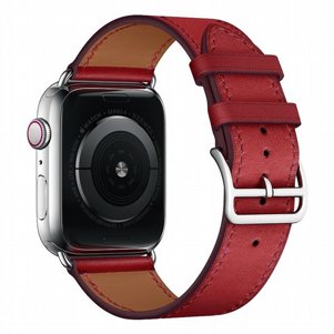 רצועת עור מדגם Replacement Leather Band מבית LaTera לשעון חכם מדגם: Apple Watch 38mm/40mm/41mm (צבע Red) רצועת עור מדגם Replacement Leather Band מבית LaTera לשעון חכם מדגם: Apple Watch 38mm/40mm/41mm (צבע Red)