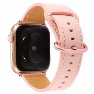 רצועת עור מדגם Solid Genuine Leather Band מבית LaTera לשעון חכם מדגם: Apple Watch 38mm/40mm/41mm (צבע Pink) רצועת עור מדגם Solid Genuine Leather Band מבית LaTera לשעון חכם מדגם: Apple Watch 38mm/40mm/41mm (צבע Pink)