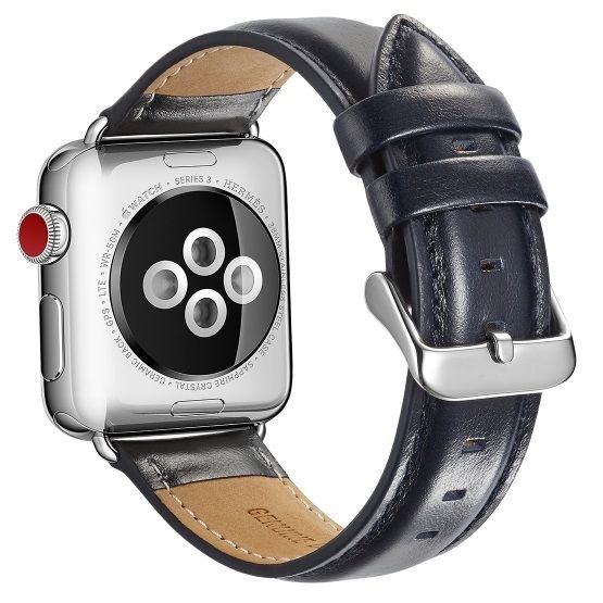 ����� ��� ����  Crazy Horse Leather Band ���� LaTera ����� ��� ����: Apple Watch 38mm/40mm/41mm (��� Dark Blue)