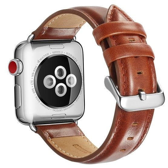 ����� ��� ����  Crazy Horse Leather Band ���� LaTera ����� ��� ����: Apple Watch 38mm/40mm/41mm (��� Light Brown)