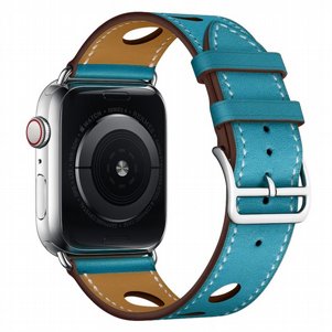 רצועת עור מדגם Fashionable Circle Leather Band מבית LaTera לשעון חכם מדגם: Apple Watch 42mm/44mm/45mm (צבע Blue) רצועת עור מדגם Fashionable Circle Leather Band מבית LaTera לשעון חכם מדגם: Apple Watch 42mm/44mm/45mm (צבע Blue)