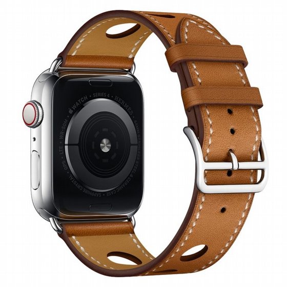 ����� ��� ����  Fashionable Circle Leather Band ���� LaTera ����� ��� ����: Apple Watch 38mm/40mm/41mm (��� Brown)
