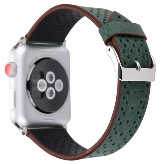 ����� ��� ����   Fashion Genuine Leather Band ���� LaTera ����� ��� ����: Apple Watch 42mm/44mm/45mm (��� Green)