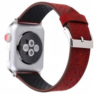 רצועת עור מדגם Fashion Genuine Leather Band מבית LaTera לשעון חכם מדגם: Apple Watch 42mm/44mm/45mm (צבע Red) רצועת עור מדגם Fashion Genuine Leather Band מבית LaTera לשעון חכם מדגם: Apple Watch 42mm/44mm/45mm (צבע Red)