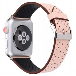 רצועת עור מדגם Fashion Genuine Leather Band מבית LaTera לשעון חכם מדגם: Apple Watch 38mm/40mm/41mm (צבע Pink) רצועת עור מדגם Fashion Genuine Leather Band מבית LaTera לשעון חכם מדגם: Apple Watch 38mm/40mm/41mm (צבע Pink)