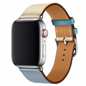 רצועת עור מדגם Two Color Single Leather Band מבית LaTera לשעון חכם מדגם: Apple Watch 42mm/44mm/45mm (צבע Grey Blue/Pink White/Ice Blue) רצועת עור מדגם Two Color Single Leather Band מבית LaTera לשעון חכם מדגם: Apple Watch 42mm/44mm/45mm (צבע Grey Blue/Pink White/Ice Blue)