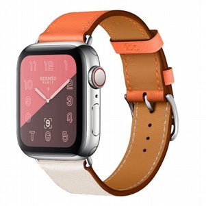 רצועת עור מדגם Two Color Single Leather Band מבית LaTera לשעון חכם מדגם: Apple Watch 42mm/44mm/45mm (צבע Rice White/Orange) רצועת עור מדגם Two Color Single Leather Band מבית LaTera לשעון חכם מדגם: Apple Watch 42mm/44mm/45mm (צבע Rice White/Orange)
