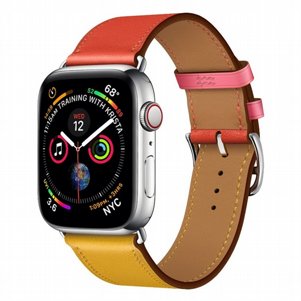 רצועת עור מדגם Two Color Single Leather Band מבית LaTera לשעון חכם מדגם: Apple Watch 38mm/40mm/41mm (צבע Amber/Orange Red/Light Rose Red) רצועת עור מדגם Two Color Single Leather Band מבית LaTera לשעון חכם מדגם: Apple Watch 38mm/40mm/41mm (צבע Amber/Orange Red/Light Rose Red)