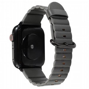 ����� ��� ����   Loop Stripes Leather Band ���� LaTera ����� ��� ����: Apple Watch 42mm/44mm/45mm (��� Grey)