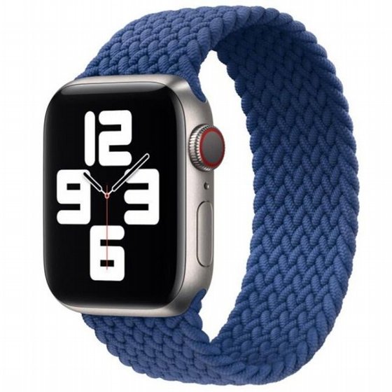����� �� / ������ ���� Single Turn Braided Nylon Band ���� LaTera ����� ��� ����: Apple Watch 38mm/40mm/41mm (��� Blue)