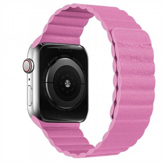 ����� ��� ����   Two Loop Magnetic Leather Band ���� LaTera ����� ��� ����: Apple Watch 38mm/40mm/41mm (��� Pink)