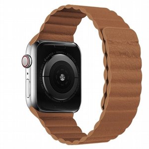 רצועת עור מדגם Two Loop Magnetic Leather Band מבית LaTera לשעון חכם מדגם: Apple Watch 38mm/40mm/41mm (צבע Brown) רצועת עור מדגם Two Loop Magnetic Leather Band מבית LaTera לשעון חכם מדגם: Apple Watch 38mm/40mm/41mm (צבע Brown)