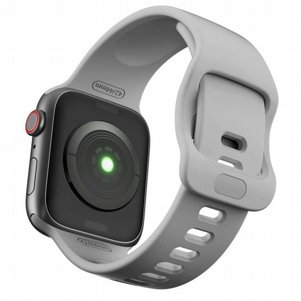 רצועת סיליקון מדגם Wrist Strap Silicone Band מבית LaTera לשעון חכם מדגם: Apple Watch 42mm/44mm/45mm (צבע Light Grey) רצועת סיליקון מדגם Wrist Strap Silicone Band מבית LaTera לשעון חכם מדגם: Apple Watch 42mm/44mm/45mm (צבע Light Grey)