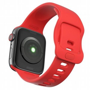 רצועת סיליקון מדגם Wrist Strap Silicone Band מבית LaTera לשעון חכם מדגם: Apple Watch 38mm/40mm/41mm (צבע Red) רצועת סיליקון מדגם Wrist Strap Silicone Band מבית LaTera לשעון חכם מדגם: Apple Watch 38mm/40mm/41mm (צבע Red)
