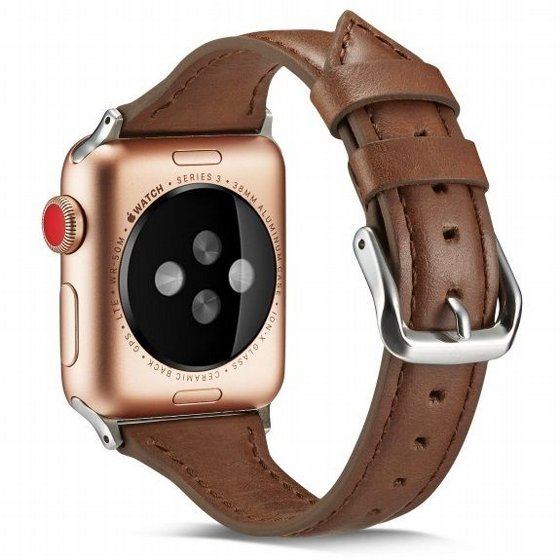 ����� ��� ����   Thin Leather Band ���� LaTera ����� ��� ����: Apple Watch 42mm/44mm/45mm (��� Dark Brown)