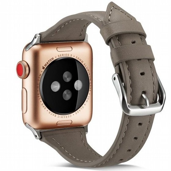 ����� ��� ����   Thin Leather Band ���� LaTera ����� ��� ����: Apple Watch 42mm/44mm/45mm (��� Grey)