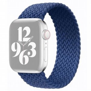 רצועת בד / ניילון מדגם Single Turn Woven Nylon Band מבית LaTera לשעון חכם מדגם: Apple Watch 42mm/44mm/45mm (צבע Blue) רצועת בד / ניילון מדגם Single Turn Woven Nylon Band מבית LaTera לשעון חכם מדגם: Apple Watch 42mm/44mm/45mm (צבע Blue)